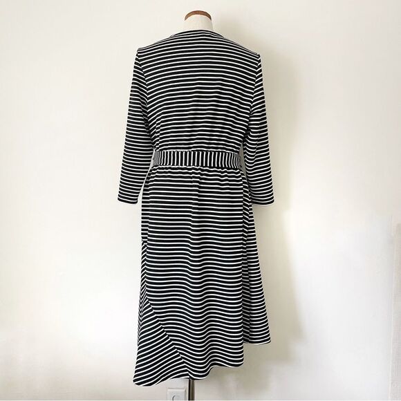 Lane Bryant Plus size 14/16 striped midi dress with belt NWT - Picture 5 of 6